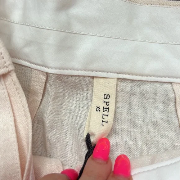 Spell Every Single Day Linen Wideleg Pant